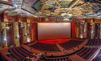 TCL Chinese Theatre, Hollywood, Los Angeles: Hollywood: Auditorium from TCL Box (panorama)