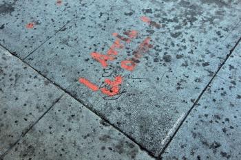 Earl Carroll Theatre, Hollywood, Los Angeles: Hollywood: Hair sidewalk inscriptions