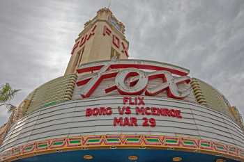 Fox Theater Bakersfield, California (outside Los Angeles and San Francisco): Marquee Closeup