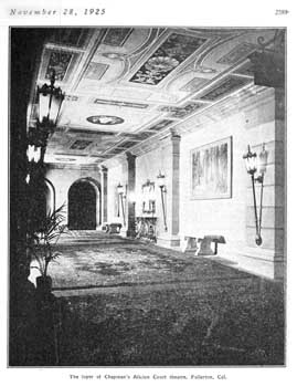 “The foyer of Chapman’s Alician Court theatre”, a photo which appeared in the 28 November 1925 issue of <i>Motion Picture News</i>, held by the Museum of Modern Art Library (New York) and digitized by the Internet Archive (JPG)