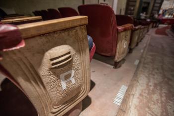 Fox Theatre, Fullerton, Los Angeles: Greater Metropolitan Area: Orchestra seat closeup