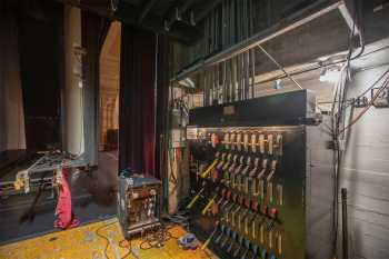Hanford Fox Theatre, California (outside Los Angeles and San Francisco): Lighting Switchboard, located Stage Right