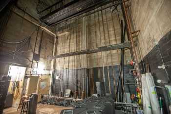 Visalia Fox Theatre, California (outside Los Angeles and San Francisco): Counterweight Wall From Upstage