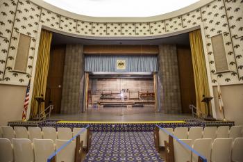 Pasadena Scottish Rite, Los Angeles: Greater Metropolitan Area: Stage from Front Orchestra