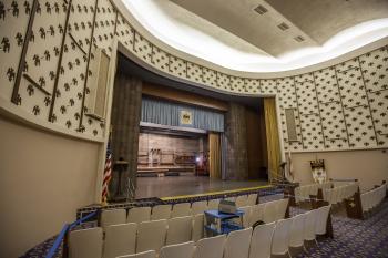 Pasadena Scottish Rite, Los Angeles: Greater Metropolitan Area: Stage from Mid Orchestra Left