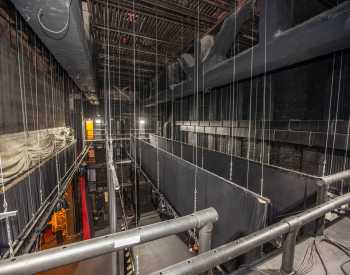 Studebaker Theater, Chicago, Chicago: Fly Floor and Pin Rail, Stage Left
