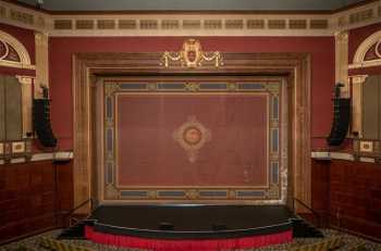 Wilshire Ebell Theatre, Los Angeles, Los Angeles: Greater Metropolitan Area: Fire Curtain from Balcony Center