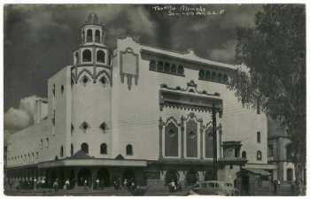 Exterior in the 1940s or 1950s, courtesy <i>Theatre Architecture Database</i> (JPG)