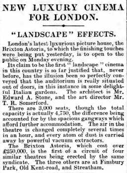 News of the new theatre, as printed in the 17th August 1929 edition of <i>The Daily Telegraph</i> (265KB PDF)