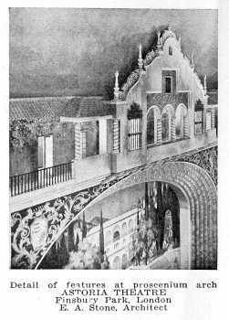 Detail of proscenium arch, as printed in the 25th October 1930 edition of <i>Exhibitors Herald-World</i> (JPG)