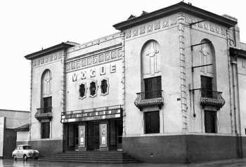 Exterior as the <i>Vogue Cinema</i>, date unknown although 1939 or later, courtesy <i>Cinema Theatre Association</i> (JPG)