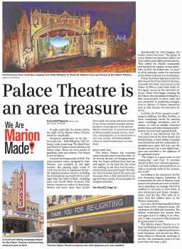 History of the theatre, as printed in the 11th June 2018 edition of <i>The Marion Star</i> (870KB PDF)