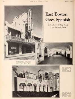 2-page photo feature on the new theatre, as printed in the 3rd May 1930 edition of <i>Motion Picture News</i> (8.8MB PDF)