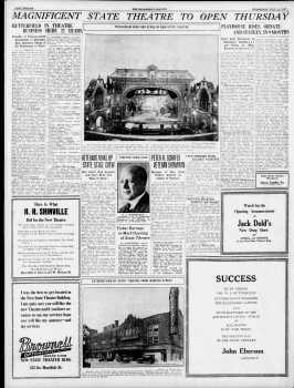 4-page opening feature as printed in the 13th July 1927 edition of <i>The Kalamazoo Gazette</i> (14MB PDF)