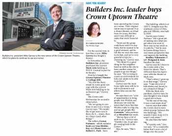 News of the sale of the theatre in 2017 to Mike Garvey, as printed in the 15th June 2017 edition of <i>The Wichita Eagle</i> (700KB PDF)