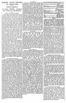 News of opera being performed at the castle, as printed in the 23rd August 1890 edition of the <i>Western Mail</i>, courtesy <i>British Newspaper Archive</i> (3.1MB PDF)