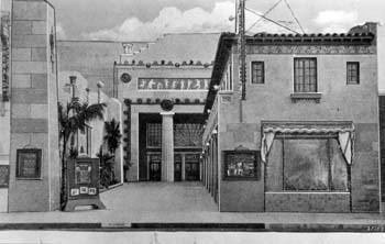 Theatre entrance in 1925, courtesy National Register of Historic Places (JPG)