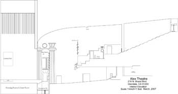 Section through Auditorium and Stage from 2007, source unknown (92KB PDF)