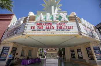 Alex Theatre, Glendale: Street Entrance from Center