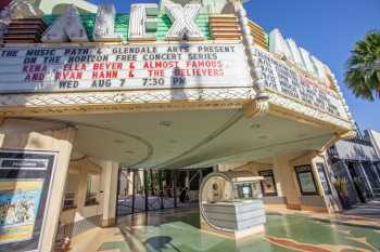 Alex Theatre, Glendale: Underneath Marquee from left