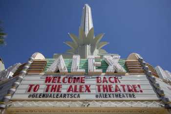 Alex Theatre, Glendale: Marquee Closeup