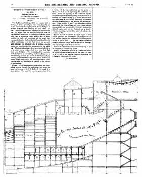 Five-part feature from the <i>Engineering And Building Record</i> of 1890 and 1891, held by the University of Michigan and Minnesota and digitized by Google (6.5MB PDF)