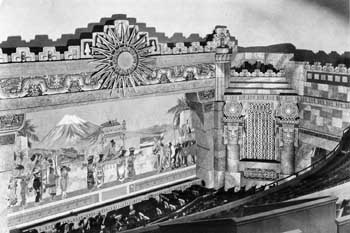 1929 view of the stage and painted fire curtain courtesy <i>San Antonio Express-News</i> (JPG)