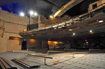Terracing of the orchestra seating on 29th November 2013, courtesy Iris Dimmick via the <i>Rivard Report</i> (JPG)
