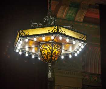 Balboa Theatre, San Diego: One of the four Spanish-themed chandeliers