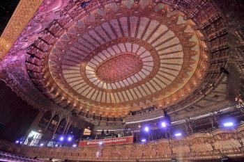 The Belasco, Los Angeles: Ceiling Dome and Balcony from Orchestra level