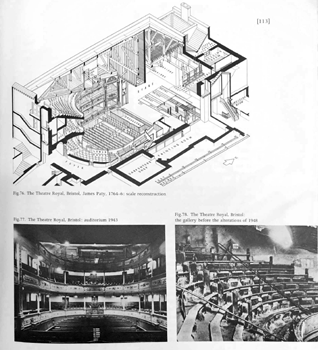 Six page history of the theatre including illustrations, extracted from “The Development of the English Playhouse” by Richard Leacroft (2.6MB PDF)
