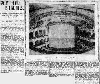Feature on the new theatre, as printed in the 23rd October 1904 edition of the <i>Pittsburgh Weekly Gazette</i> (3.6MB PDF)