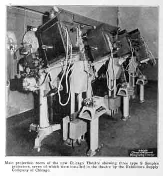 Details of the theatre’s projection booth, as printed in the 24th December 1921 edition of <i>Exhibitors Herald</i>, held by the Media History Digital Library and digitized by the Internet Archive (195KB PDF)