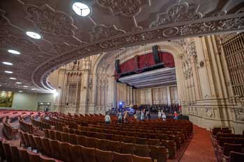 Copley Symphony Hall, San Diego: Orchestra Seating under Balcony soffit