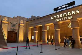 Egyptian Theatre, Hollywood, Los Angeles: Hollywood: Courtyard in late 2024