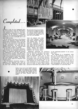 Feature on the theatre’s early 1940s renovation from the 25th April 1942 edition of <i>BoxOffice</i> magazine (640KB PDF)
