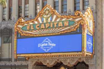 El Capitan Theatre, Hollywood: Marquee Closeup