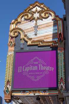 El Capitan Theatre, Hollywood: Marquee Side