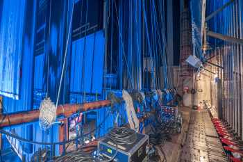 El Capitan Theatre, Hollywood, Los Angeles: Hollywood: Fly Floor (at Stage Right) from Upstage, looking Downstage