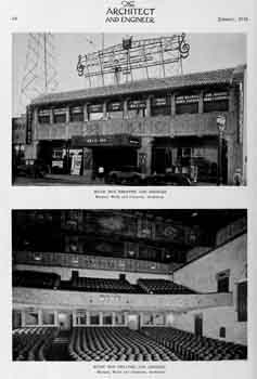 Single-page photo feature of the exterior and interior from the January 1928 edition of <i>The Architect and Engineer</i> (500KB PDF)