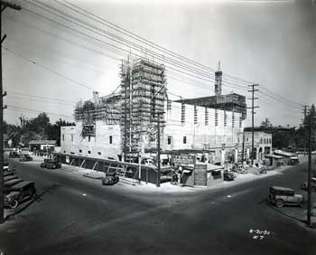 The Fox Bakersfield under construction on August 30th, 1930 (JPG)