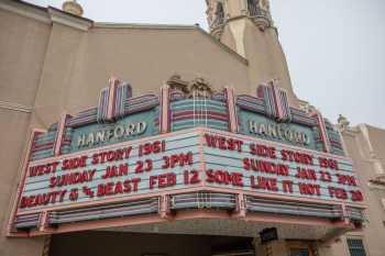 Hanford Fox Theatre: Marquee Closeup, Daytime