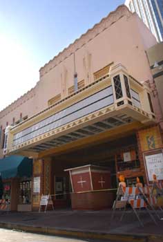 The theatre’s new marquee as photographed on 17th March 2002 and printed in the <i>Arizona Daily Star</i> (JPG)