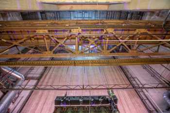 Globe Theatre, Los Angeles: Grid and Paint Bridge from Stage Rear