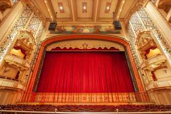 Granada Theatre, Santa Barbara, California (outside Los Angeles and San Francisco): Proscenium from Orchestra Seating