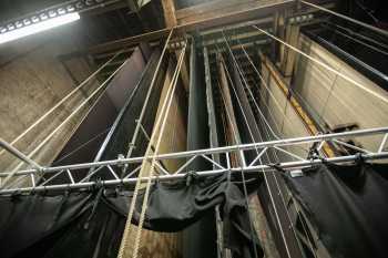 Her Majesty’s Theatre: Looking up to Grid from Fly Floor