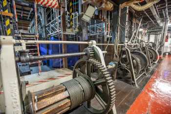 Her Majesty’s Theatre: Stage Bridge Winches Closeup