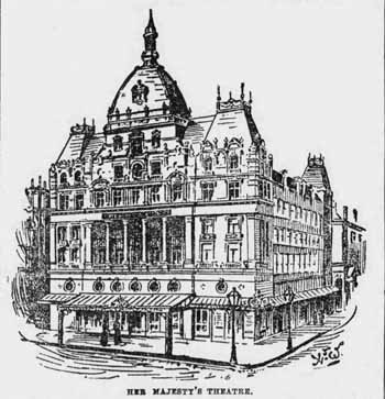 Her Majesty’s Theatre, as completed in 1897