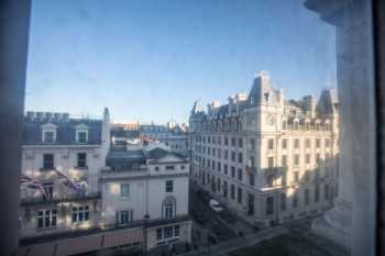 His Majesty’s Theatre, London: View of Haymarket from rear of Followspot Box