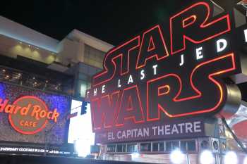 Hollywood Boulevard Entertainment District: El Capitan Theatre: Star Wars Red Carpet entrance